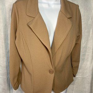 Light Blazer, Dark Tan, Size Medium